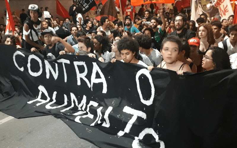 Protesto contra aumento da passagem DF