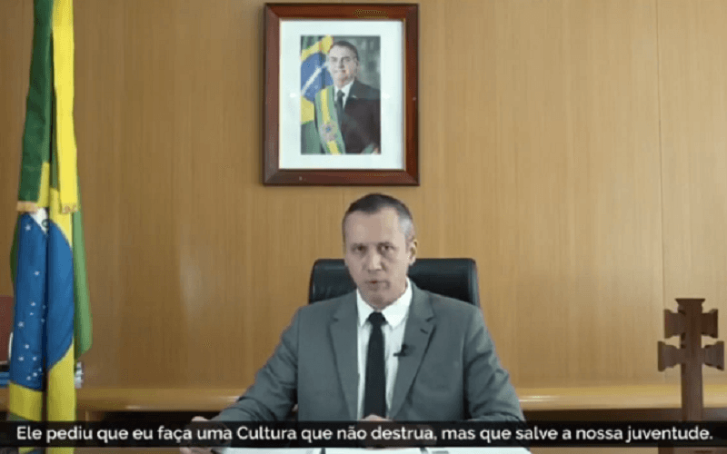 secretário especial da Cultura, Roberto Alvim