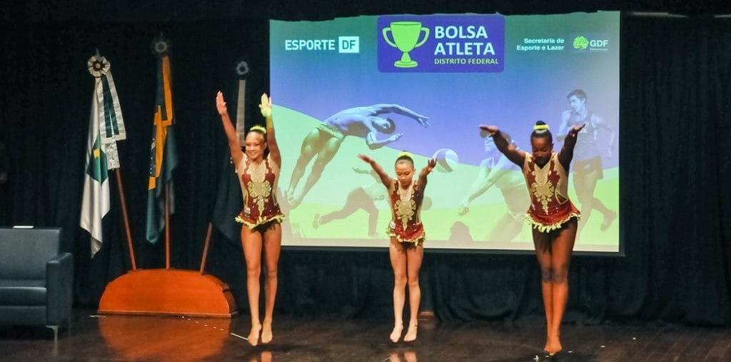 Bolsa Atlética apresentação de ginástica
