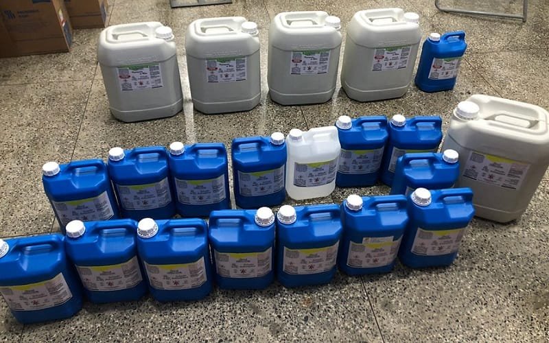 Vasilhames álcool em gel