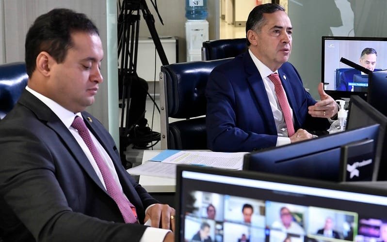 Senador Wewerton e o ministro Luiz Barroso