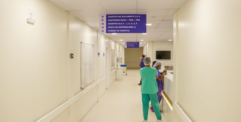 Detalhe da nova ala do Hospital de Ceilândia para reforçar o tratamento dos pacientes infectados pelo novo coronavírus/Renato Alves/Agência Brasília