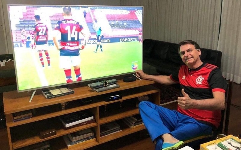 Jair Bolsonaro camisa do Flamengo