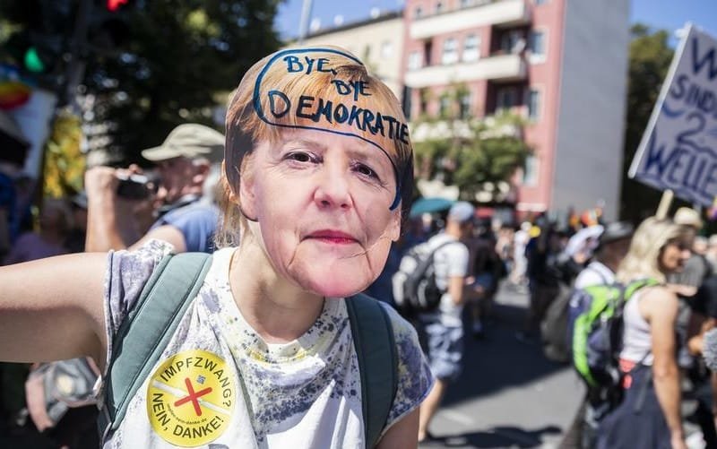 Protesto na Alemanha contra restrições