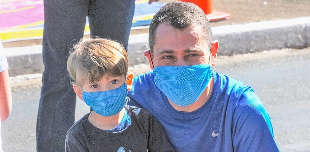 Ricardo Souza e seu filho Vinicius foram conferir o projeto Bike em Dia realizado na W3 Sul/Paulo H carvalho/Agência Brasília