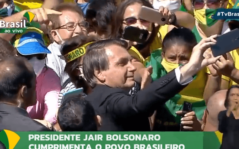 Transmissão pela internet marca o 7 de setembro em Brasília