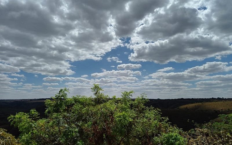 Céu nublado DF