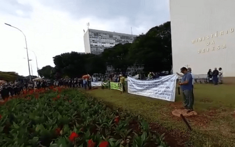 Protesto militares da reserva