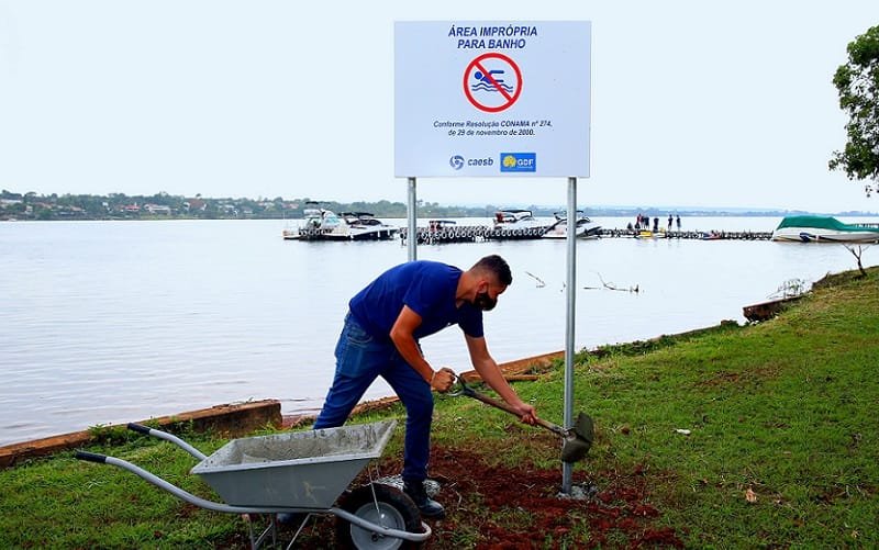 Lago Paranoá sinalização df