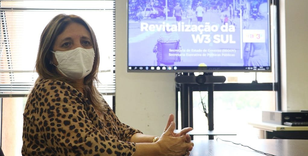 Meire Mota, da Secretaria de Governo, participa da proposta para revitalizar a W3 sul, apresentada pela Fecomércio/Renato Alves/Agência Brasília
