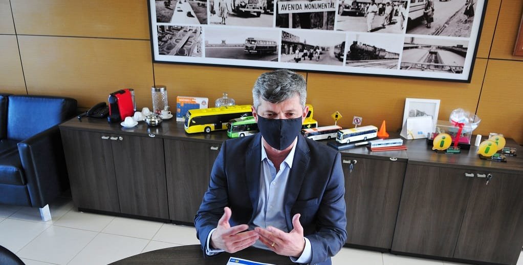 Valter Casimiro, secretário de Transporte, diz que a concessão do metrô vai dar economia de R$ 130 milhões por ano ao DF/Joel Rodrigues/Agência Brasília