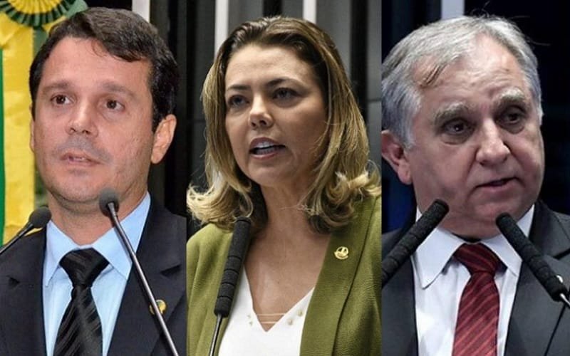 Senadores Reguffe, leila e Izalci