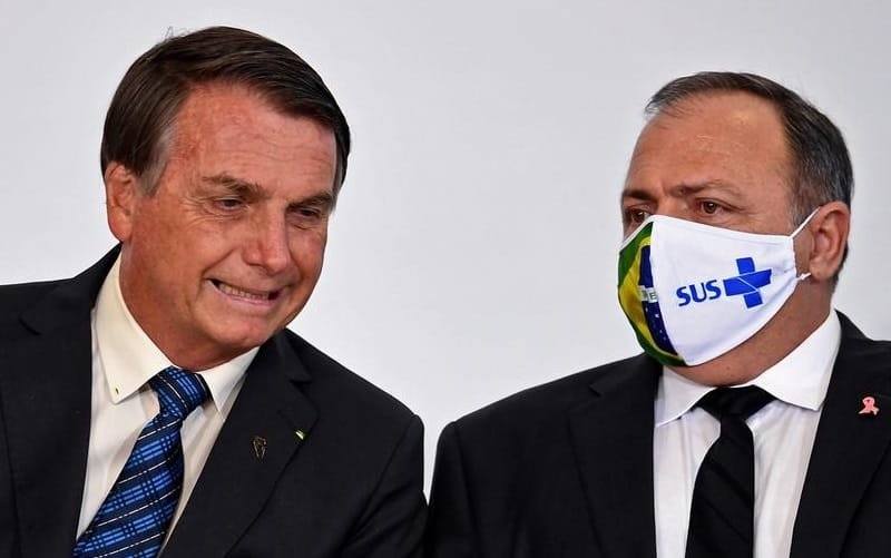 Jair Bolsonaro e Eduardo Pazuello