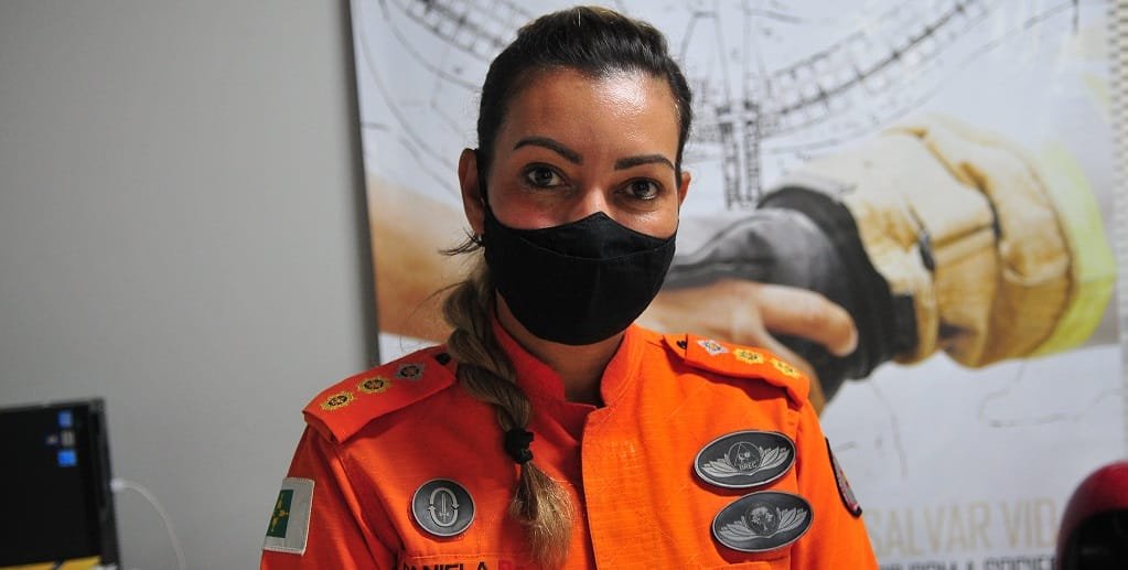 Daniela Ferreira, tenente-coronel do Corpo de Bombeiros do Distrito Federal, diz que o objetivo é sempre fazer um pouco mais/Joel Rodrigues/Agência Brasília