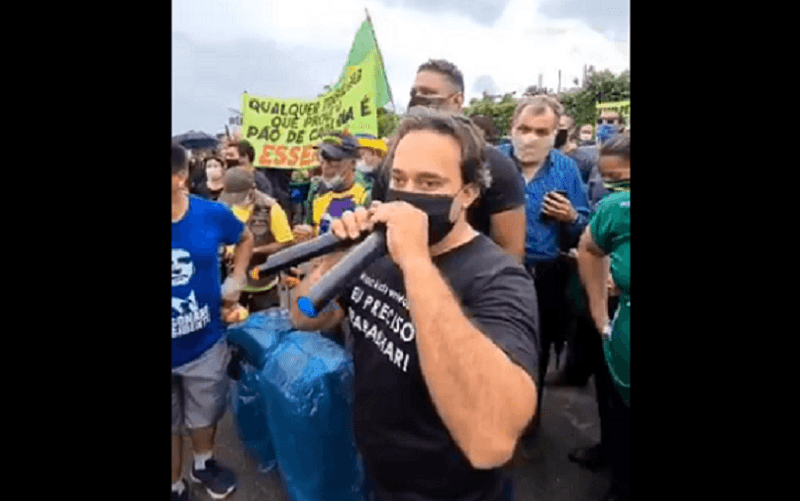 Protesto contra Ibaneis DF
