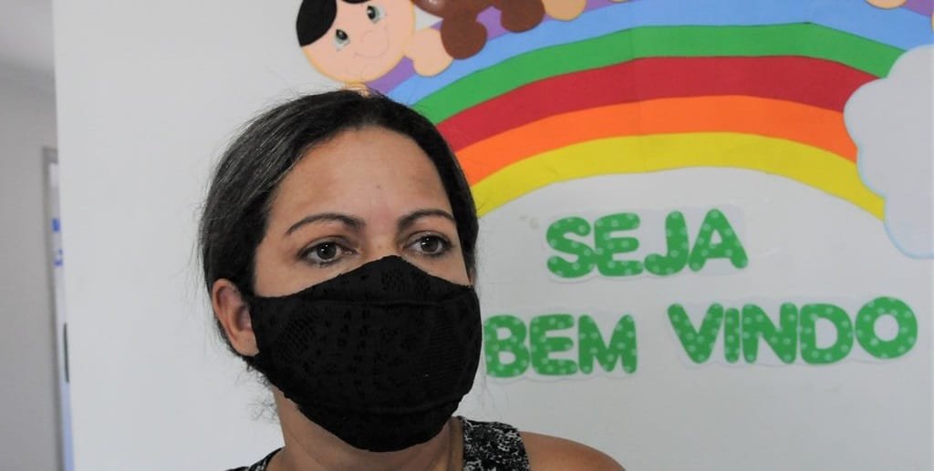 Simone de Jesus conseguiu ser atendida no Cras após marcar o agendamento para os serviços de assistência social/Lúcio Bernardo Júnior/Agência Brasília