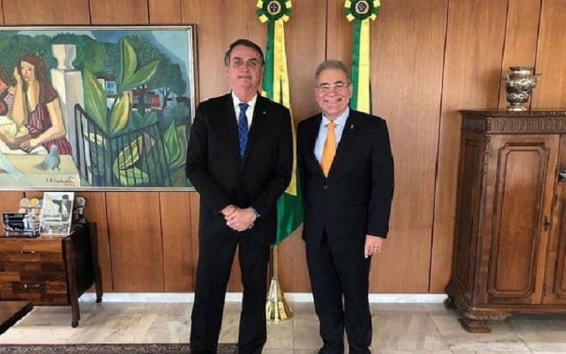 Jair Bolsonaro e Marcelo Queiroga