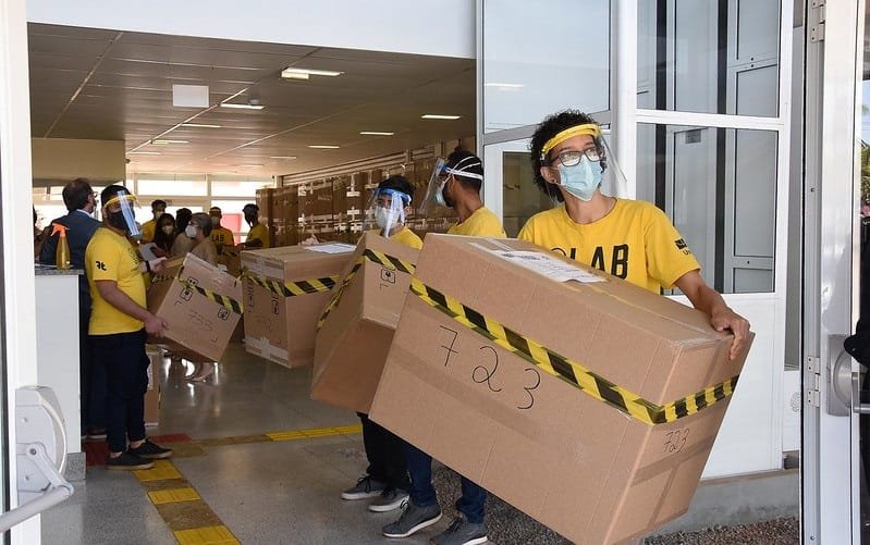 Protetores faciais doação DF