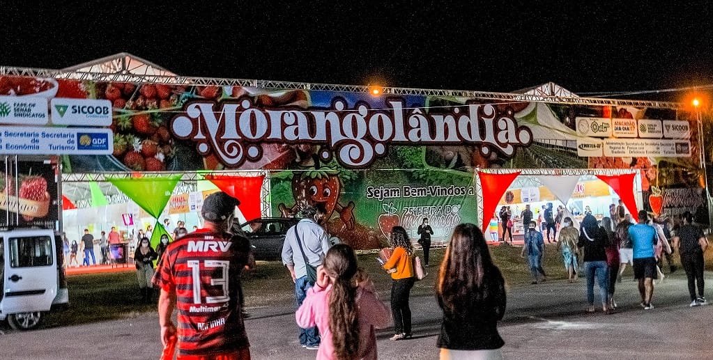 A 25ª edição da Feira do Morango, em Brazlândia, que está aberta aos visitantes/Joel Rodrigues/ Agência Brasília