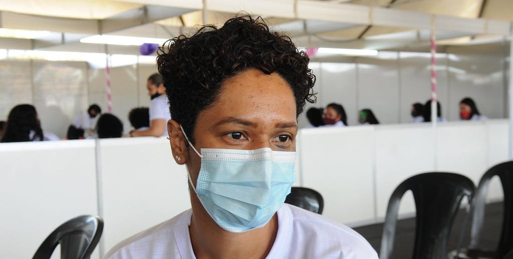 Juliana Santos participa dos cursos de qualificação profissional para mulheres no Itapoã/Paulo H Carvalho/Agência Brasília