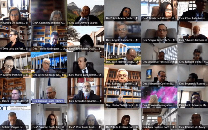 Tribunal de Justiça DF sessão virtual