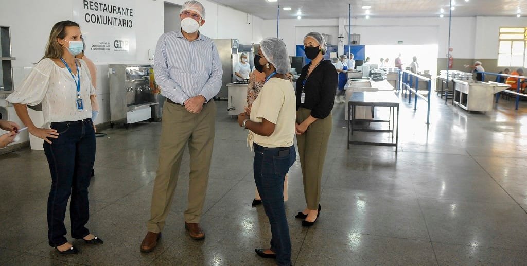 Rafael Zavala é o representante da FAO (órgão da ONU) em Brasília e foi ver como funciona o Restaurante Comunitário de São Sebastião/Geovana Albuquerque/Agência Brasília