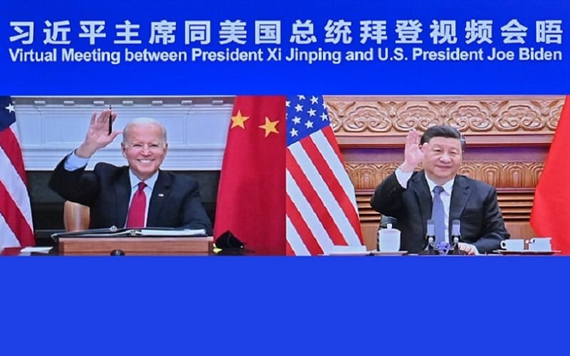 Joe Biden e Xi Jinping reunião virtual Misto Brasília