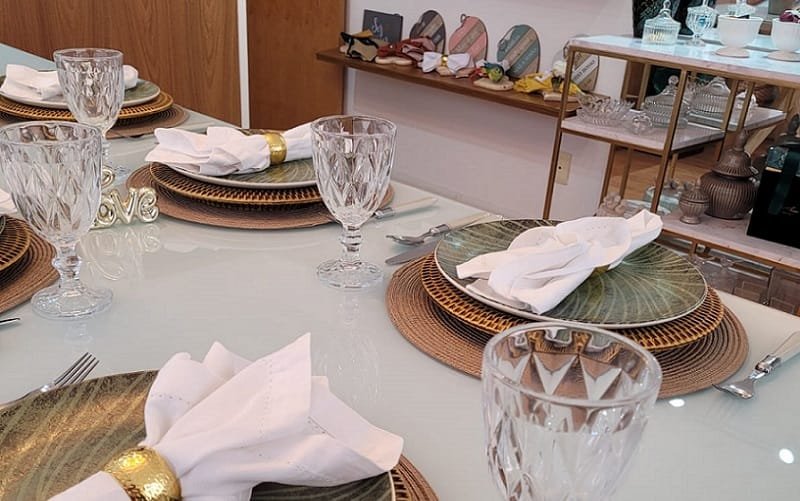 Mesa posta cozinha DF atelier Misto Brasília