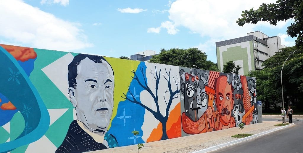 W3 Sul Painel homenagem JK Misto Brasília