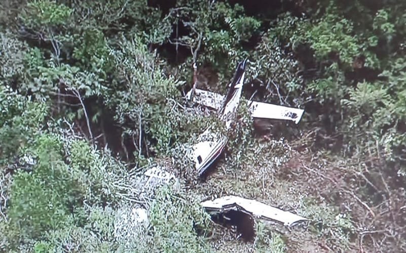 Avião de pequeno porte cai no Jardim Botânico, no Distrito Federal