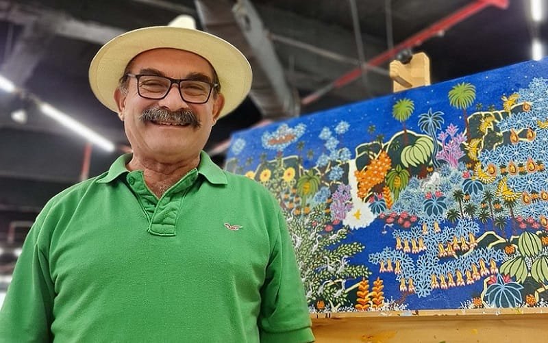 Arte primitiva no espaço cultural do DF Plaza Shopping