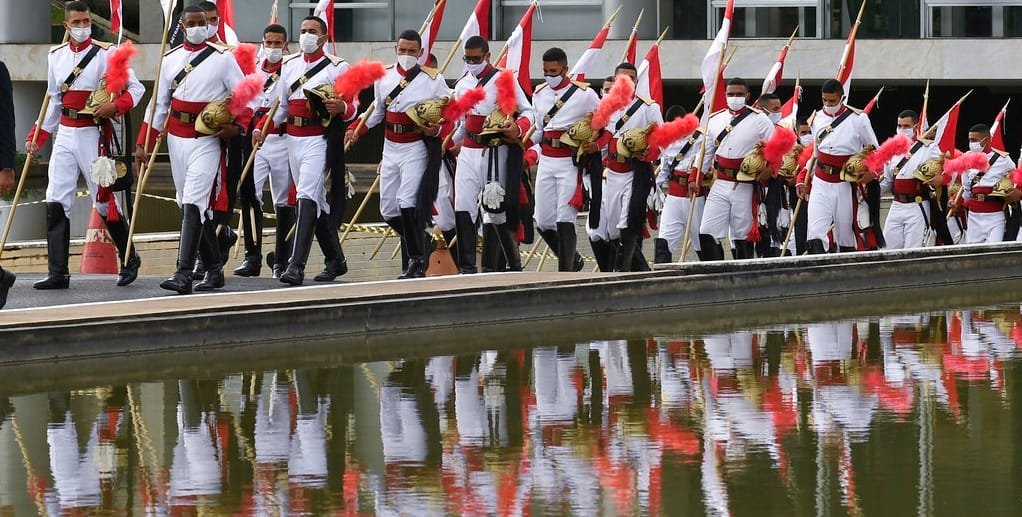 Guarda Presidencial retorna para o quartel depois de solenidade no Congresso Nacional/Geraldo Magela/Agência Senado