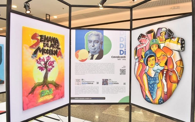 Exposição em shopping faz homenagem à Semana de Arte Moderna