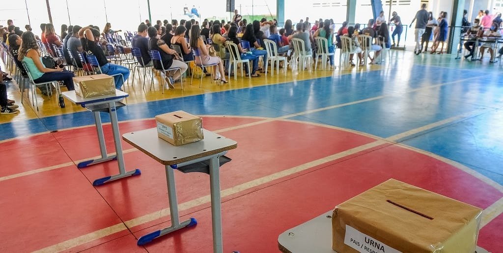 Eleição que aprovou o modelo de gestão compartilhada no Centro Educacional 2 de Brazlândia/Paulo H. Carvalho/ Agência Brasília