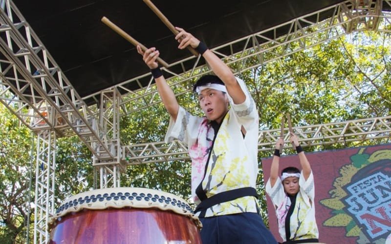 Cultura japonesa tambores DF Misto Brasília