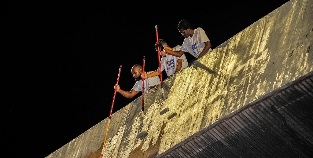 Limpeza viaduto DF Misto Brasília