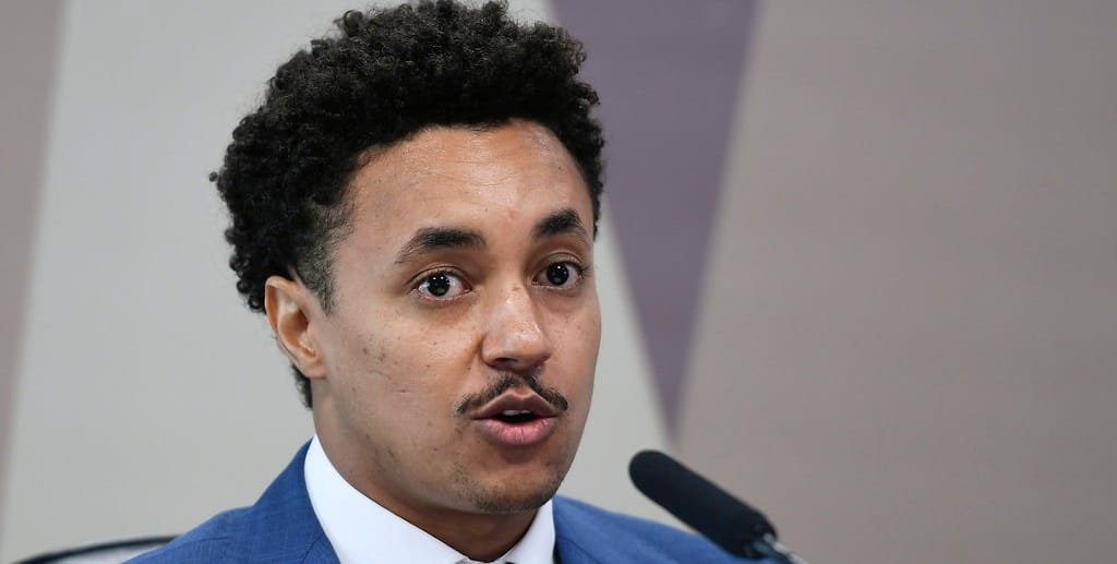 Paulo Nei da Silva Junior, do Ministério da Justiça, durante fala na Comissão de Assuntos econômicos do Senado/ Edilson Rodrigues/Agência Senado