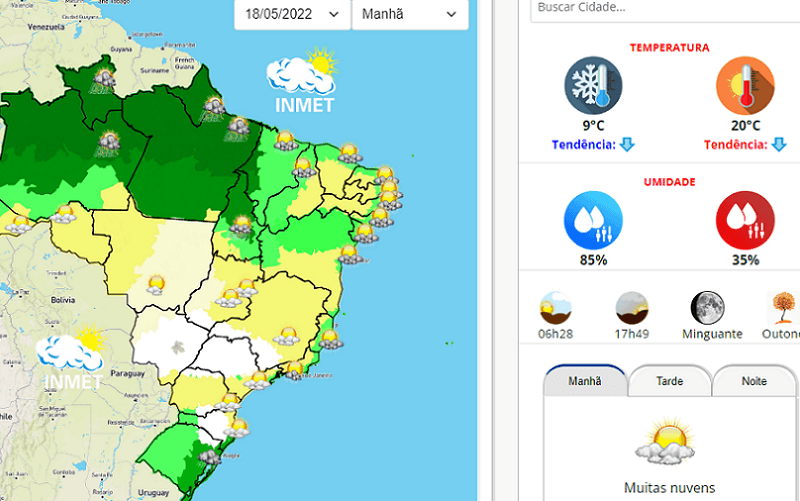 DF pode registrar sensação térmica de zero grau