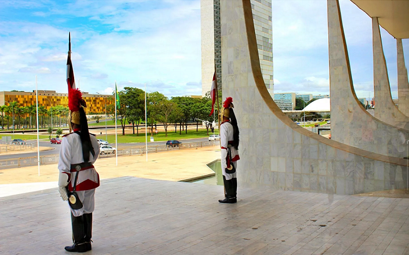 Palácio do Planalto soldados guardas Misto Brasília