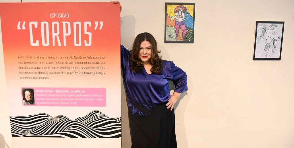Nereida de Paula é artista e servidora do Senado, que abriu a exposição Corpos/Jefferson Rudy/Agência Senado