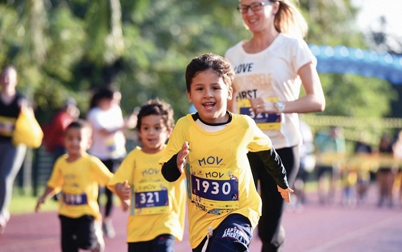 Corrida crianças competição Misto Brasília