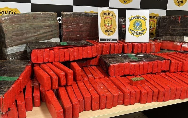 Agentes federais apreendem quase 200 kg de maconha