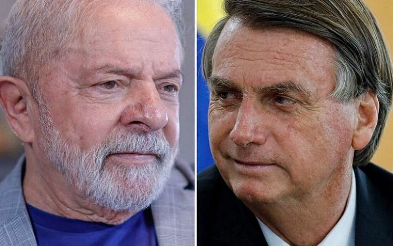 Lula e Bolsonaro candidatos Presidência Misto Brasília