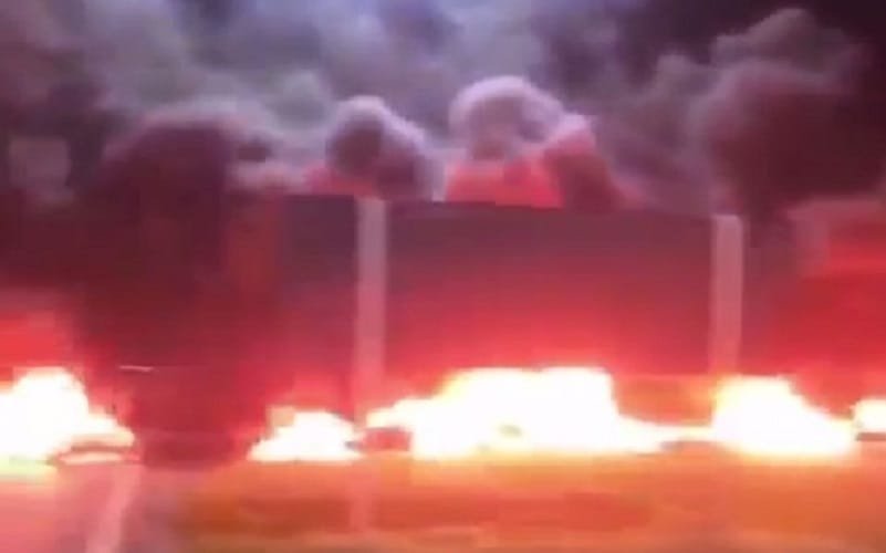 Bloqueio caminhoneiros Misto Brasília