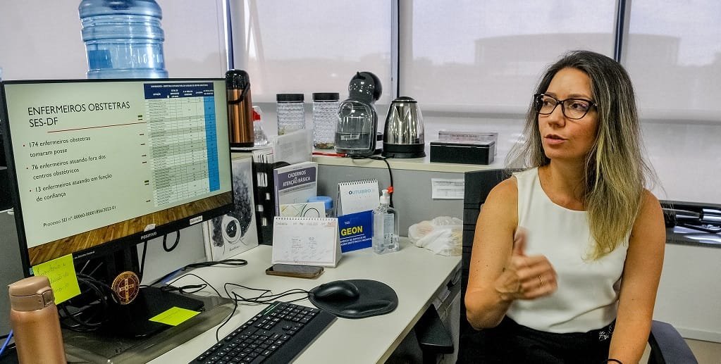 Amanda Fedevjcyk De Vico é uma das 120 enfermeiras obstetras que trabalham na rede pública do DF/Joel Rodrigues/Agência Brasília