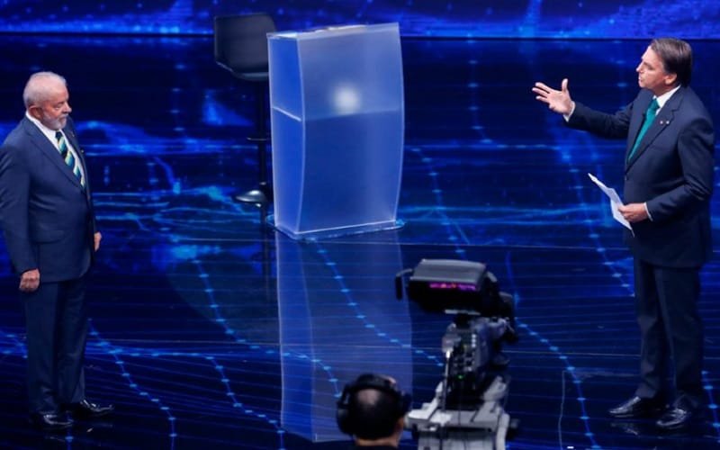 Lula e Bolsonaro debate Band Misto Brasília