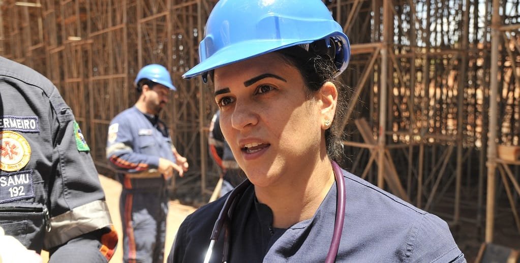 Thaise Trissia é enfermeira lotada no Samu, que fez vistoria técnica no Túnel de Taguatinga/Lúcio Bernardo/Agência Brasília