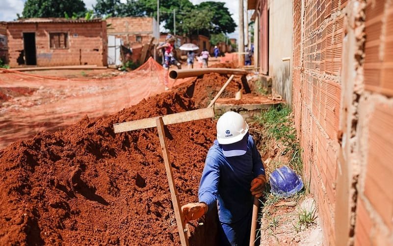 Companhia conclui etapa de estação de esgotos no Sol Nascente