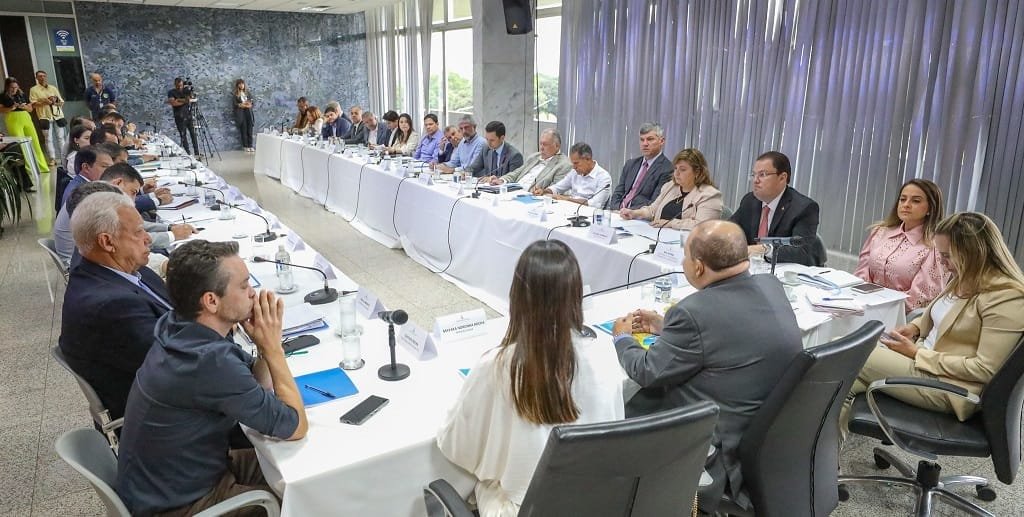 Primeira reunião do secretariado do segundo governo de Ibaneis Rocha, do Distrito Federal/Renato Alves/Agência Brasília