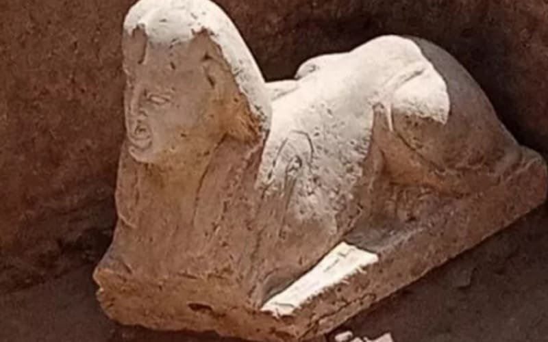 Missão apresenta esfinge que pode ser de imperador romano Cláudio